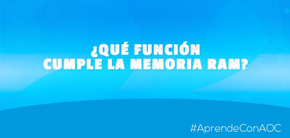AOCPeru's tweet photo. #AprendeConAOC La memoria RAM cumple la función de almacenar tus datos de manera temporal. http://t.co/nNAQQ0e8pG