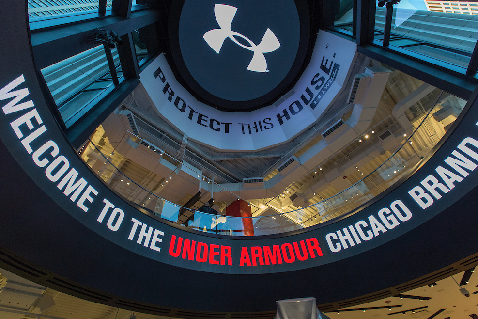 Darren Rovell on Twitter "Under Armour Brand House opens today on Michigan Avenue in Chicago