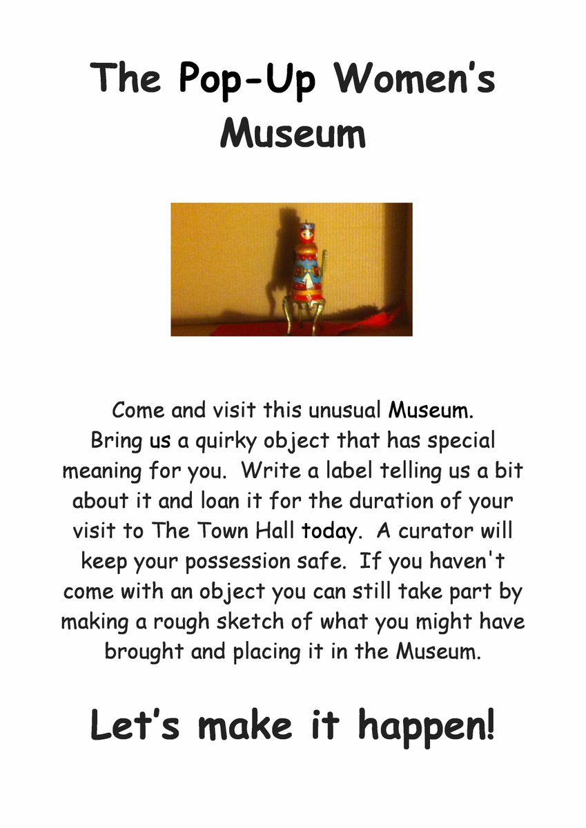 WellsWomen's tweet photo. One of the quirkier activities for our celebration of #InternationalWomensDay in #Wells -  - let's make it happen! http://t.co/d6pImhz41Z