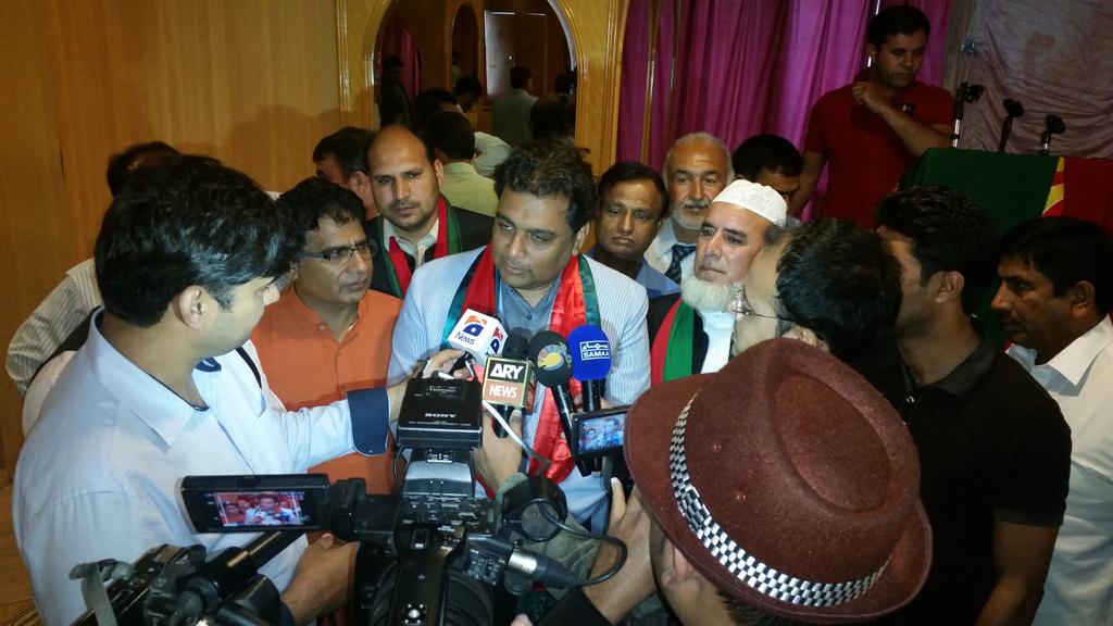 PTIUAE's tweet photo. President PTI Karachi  @AliHZaidiPTI  at event organized in his honor .! http://t.co/F9h3fv9Qte