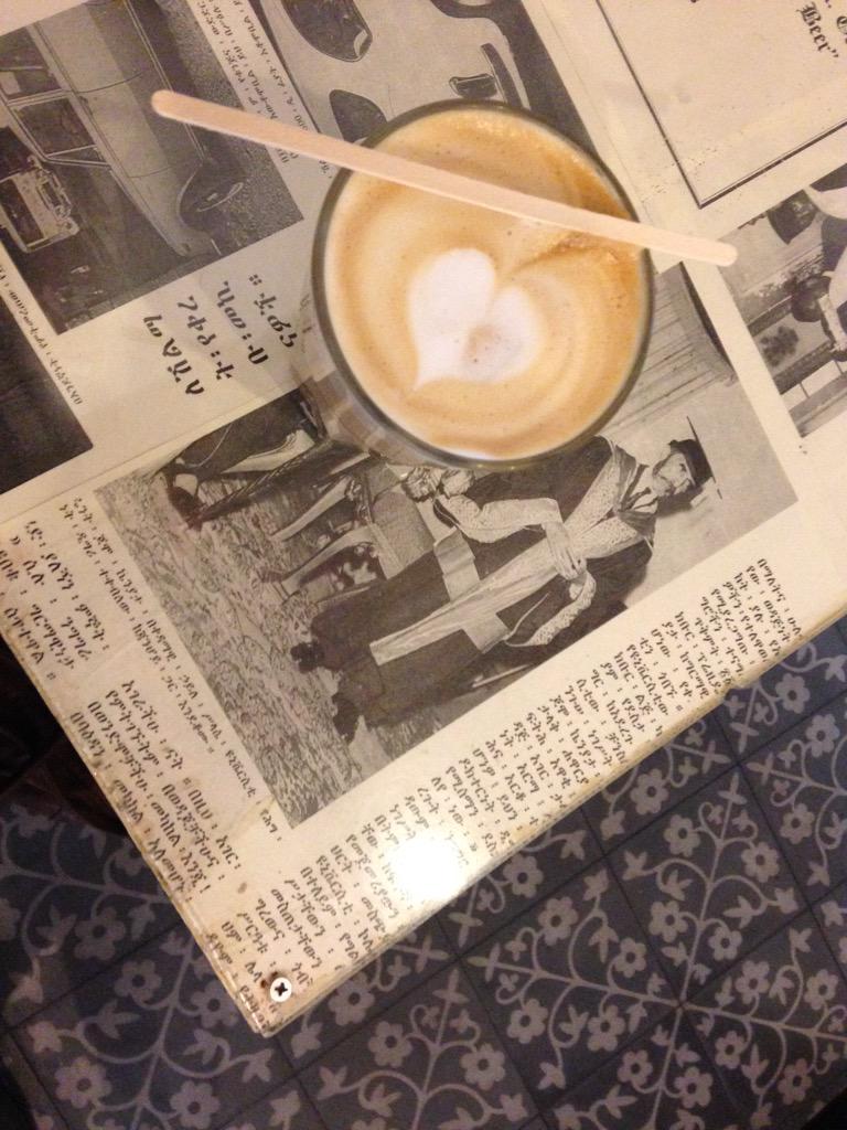 lottevdbogaert's tweet photo. 1 month ago I was at the coffee exporter  in Dire Dawa #Ethiopia, today I drink his coffee in @Aksum_Coffee #Brussels http://t.co/dET3iEh94P