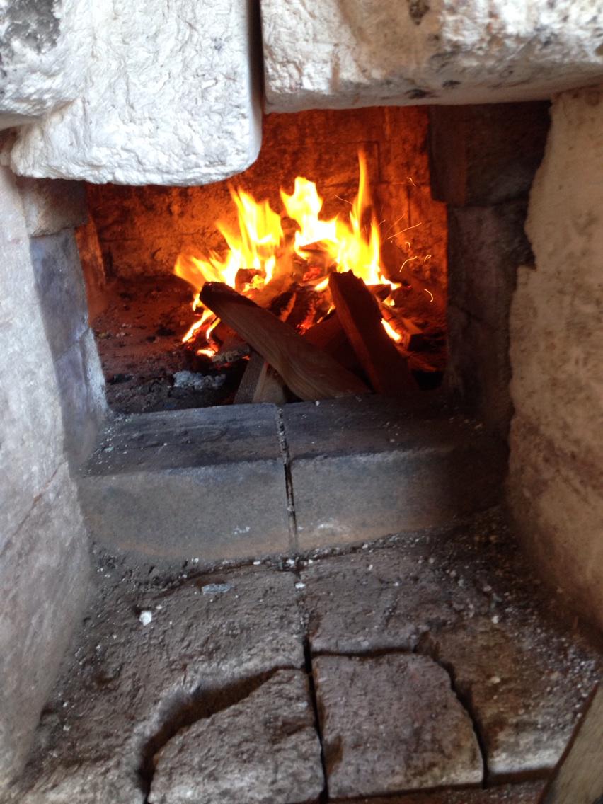 dkubanek's tweet photo. Starting the wood firing #RDC VisualArts http://t.co/TZSCnURx7a