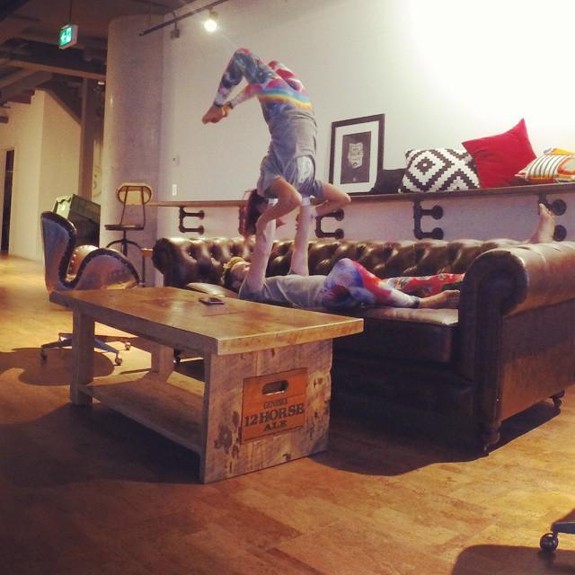 SmileyOm's tweet photo. Happy Friday! :) #Scorpion #ShopifyOffice 
#Acroyoga #AcroyogaOttawa #Balance #Strength #Flexibility #Connection #Y… http://t.co/1ZB62t5fhd