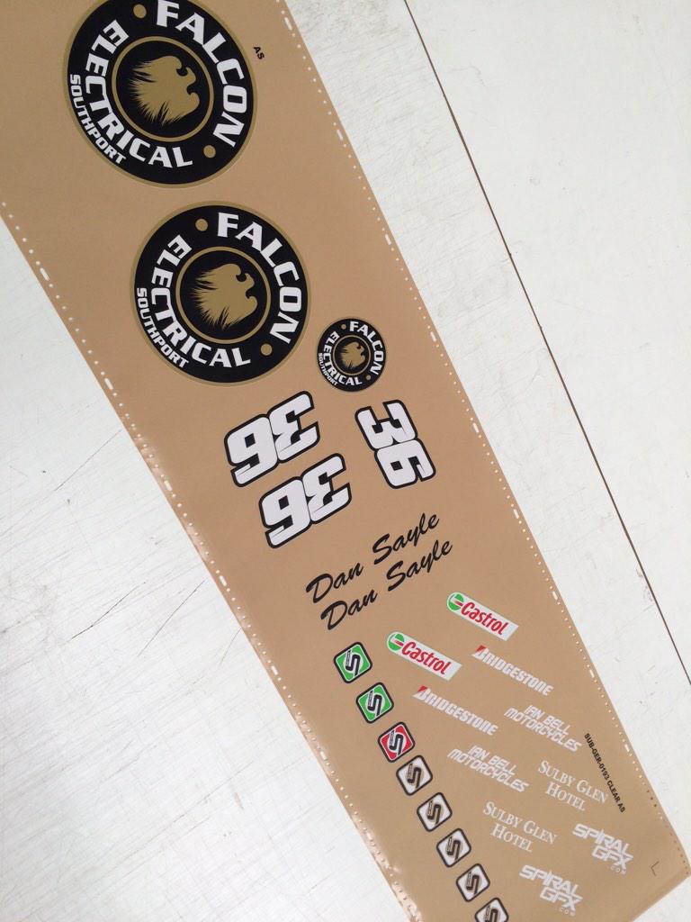 Ready for application to Dan Sayle's RS 125 GP #manxclassicTT