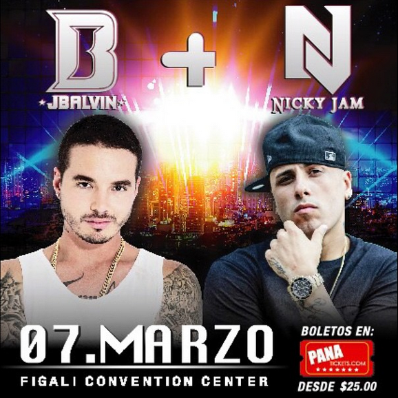 latinol's tweet photo. Mañana cuantos van a hacer travesuras? J Balvin y Nicky Jam en concierto @Panatickets @ShockwavePanama http://t.co/2NG60zvlbg