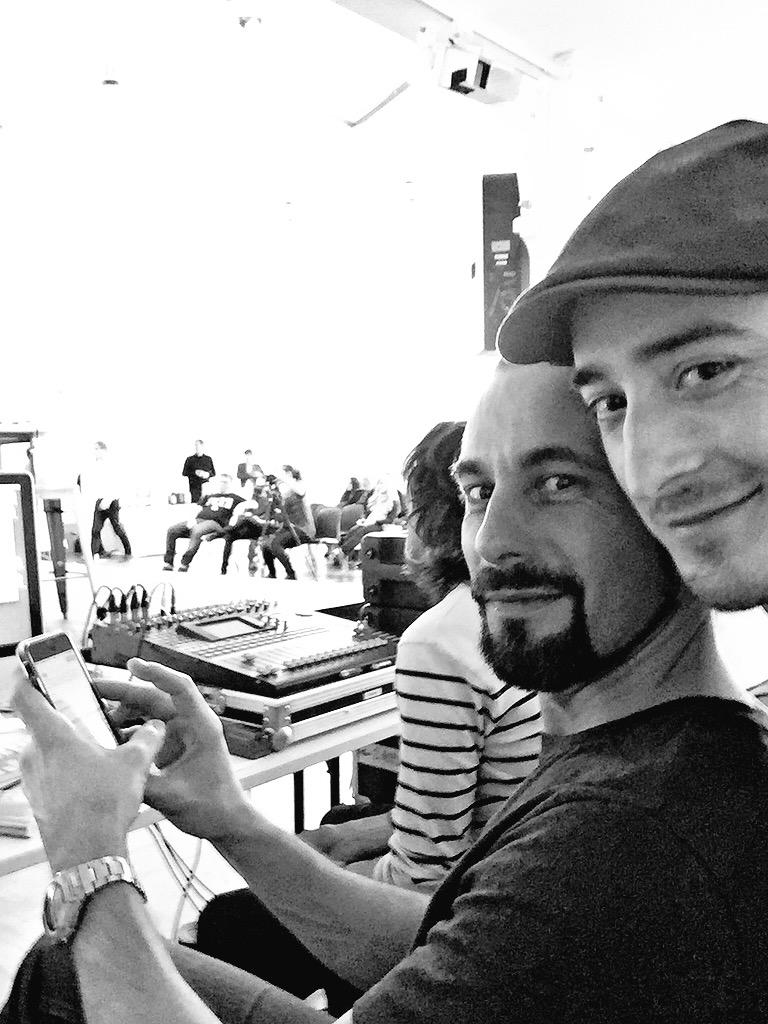 vincentpetre's tweet photo. #Vinocamp from the #techside with the best @Thierry_Moussu cc @vinocamp http://t.co/0V0fW6DoLP