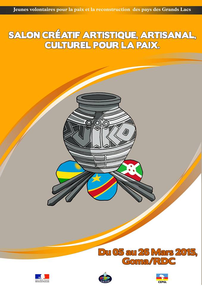 Salon créatif artistique, artisanal, culturel pour la paix. 5-26 mars à #Goma. facebook.com/pages/Lart-de-…. <a href="/UJADP_Arts/">Arts de la Paix</a>.