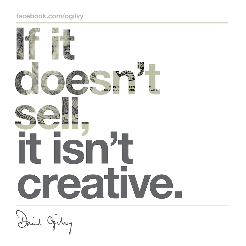 Ogilvy's tweet photo. Your Friday Ogilvyism http://t.co/mWWcpt9zUW