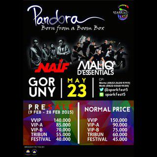 Maliq and naif will be held on may,23 2015 at UNY.. Info @SPARKFEST5