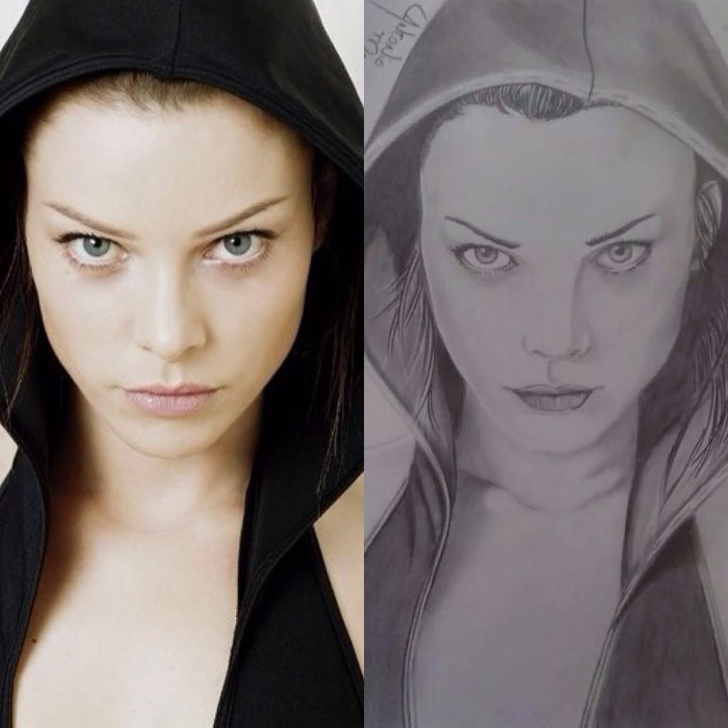 MonicaRayFans's tweet photo. I don't know who did this but it's perfect #fanart @LaurenGerman 💗 http://t.co/ORAlpBGwzZ