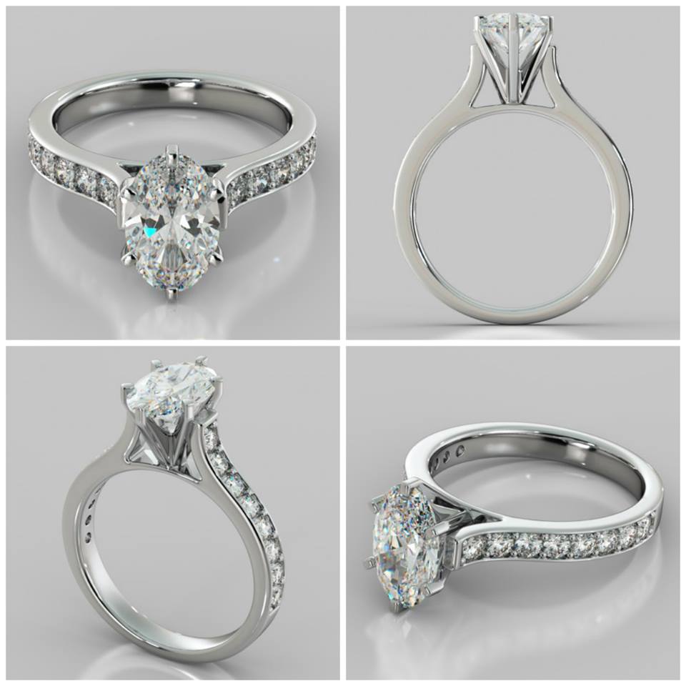Agape_Diamonds's tweet photo. #RingoftheDay is this #OvalCut #CathedralStyle #EngagementRing!
#Shop: http://t.co/H68hOKUjS9 http://t.co/4gs7MoeB9J