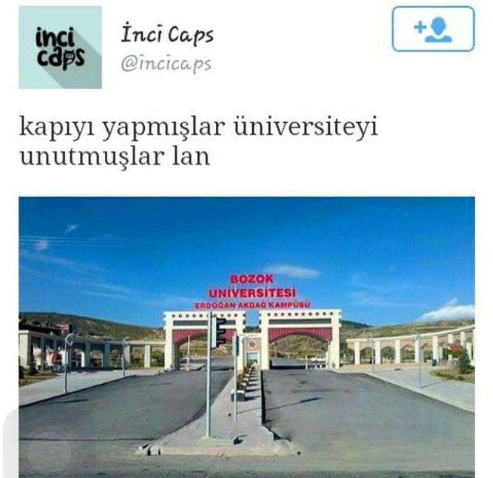 “<a href="/UniBozok/">Bozok Üniversitesi</a>: İnci caps candır hahahaha ”