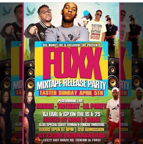 HeyyAshh__'s tweet photo. @RealMilliyone will be live April 5th in TickFaw La at Club Outrageous http://t.co/GuhJDfi5Zb