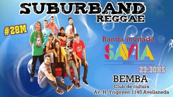 SaviaMusica's tweet photo. Próximo #28M estaremos tocando junto a @suburbandreggae no se lo pierdann! #fechon #alegría http://t.co/GkDkZzLg6t