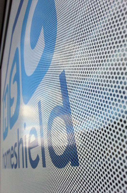 SignsStandard's tweet photo. Some #contravision we fitted for Homeshield Coating. #standardsigns #newport #signmakers #print #graphics #design http://t.co/zn8jNYxkMB