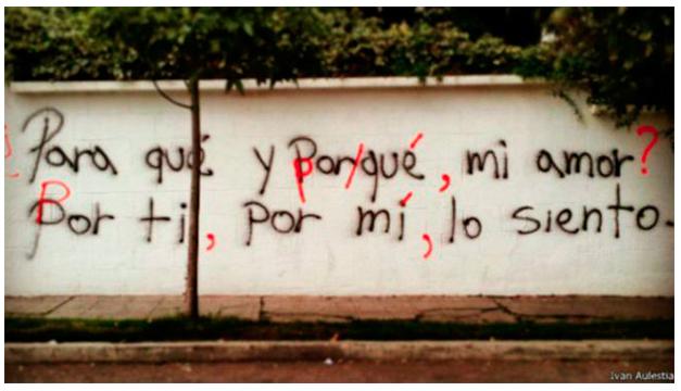 El_Mostacho's tweet photo. Conoce a Acción Ortográfica: los grupos que corrigen la ortografía de los grafittis >> http://t.co/MS3kQBByLx   http://t.co/vFyAqphrqX