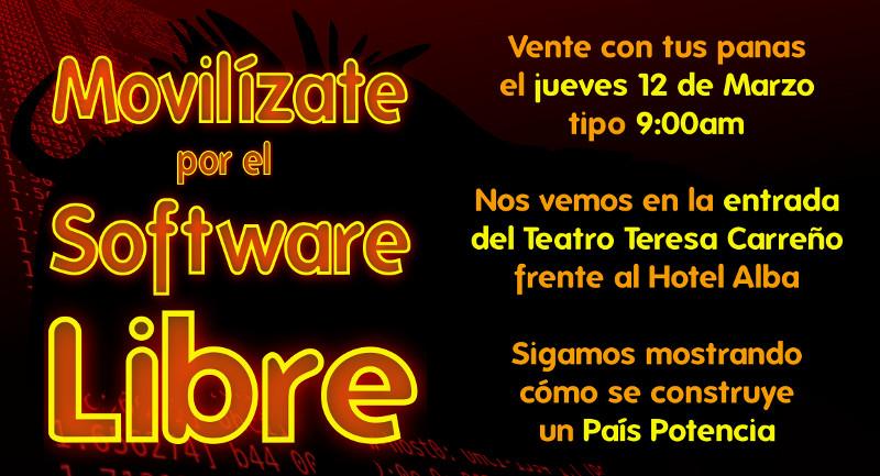 OctavioTRON's tweet photo. ¡Movilízate por el Software Libre! http://t.co/bMYAw9Vo5s