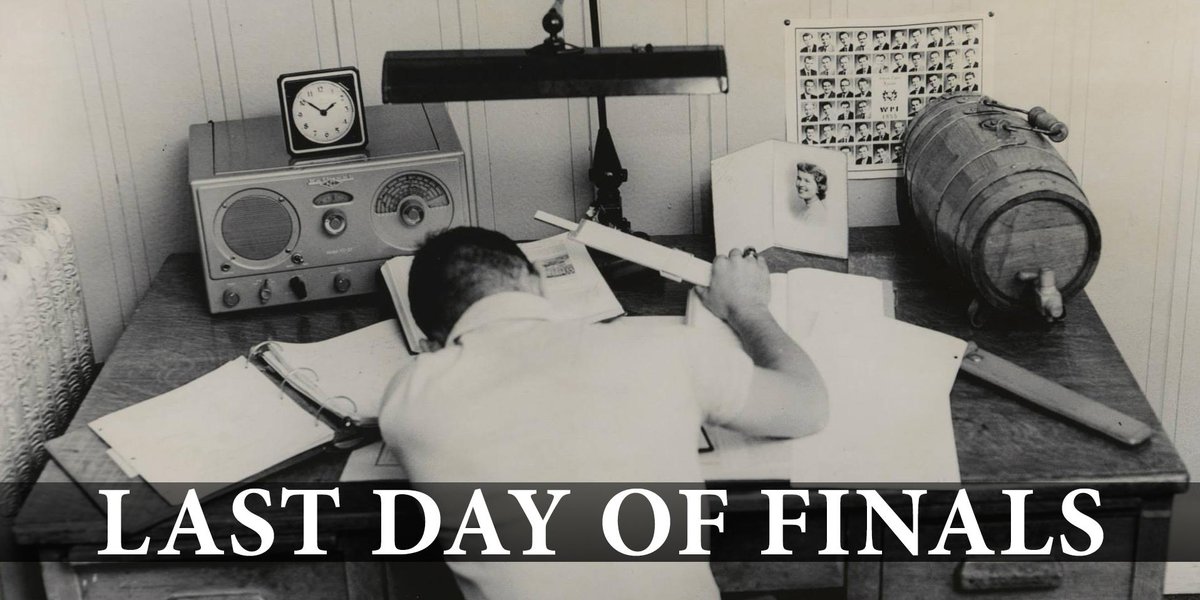 WPI's tweet photo. You can do it; this student did in 1955! #finalsweek @WPI150 http://t.co/LFnNl9uTyC