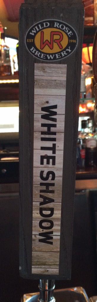 Jdbarbs's tweet photo. Fresh On Tap! @WildRoseBrewery White Shadow, unfiltered white IPA now pouring @fionnscalgary. #TGIF #craftbeer http://t.co/qgMxYZFnsE