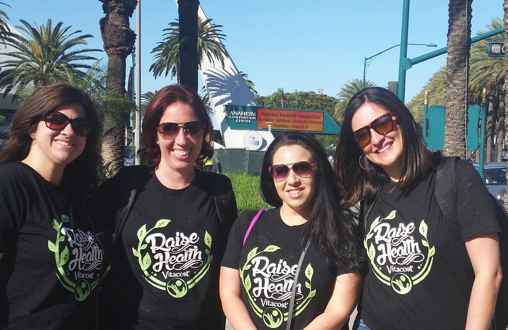 Excited to #raisehealth with Team Vitacost @ #ExpoWest2015 @LisaWeinberger