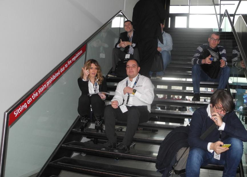 juliejacobson's tweet image. Every year at #ISE2015. Never fails.