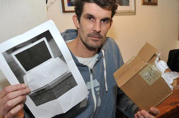 Как же это называется, подсказываем.
Британец купил на eBay MacBook за $450 и получил по почте коробку с фото ноута http://t.co/mgef8yLmTt