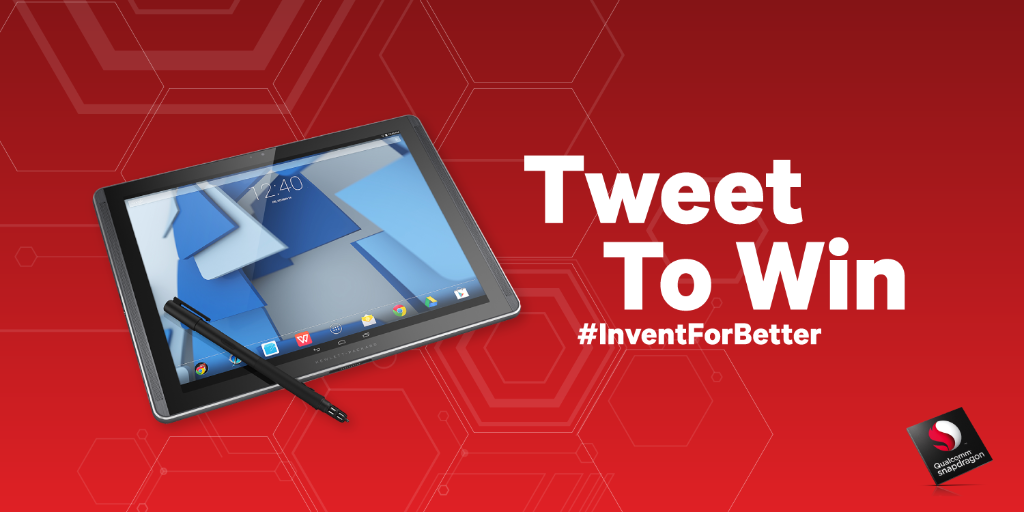 Qualcomm's tweet photo. What would you create w/an @HP #ProSlate? Tell us with #InventForBetter for a chance to win. http://t.co/LhsNAgxWX8 http://t.co/ixWndyml1T
