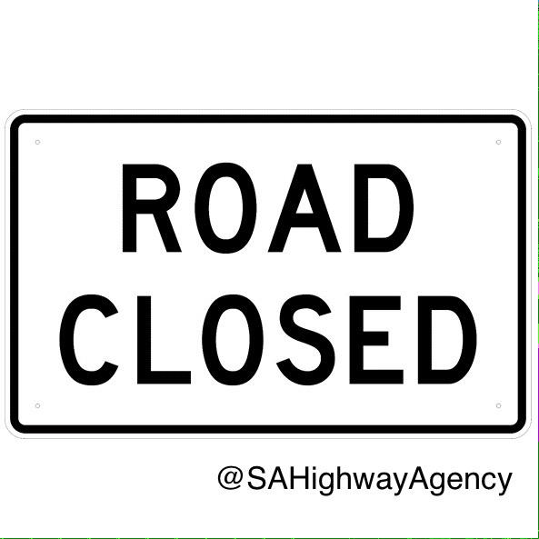 SAHighways's tweet image. Part of the Los santos FWY will Be closed for Road works.