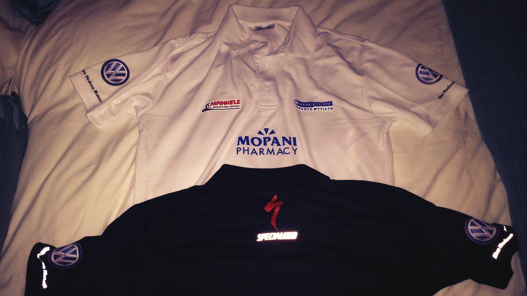Our new <a href="/MankeleMTB/">Mankele MTB</a> Team golf shirts has arrived!Huge thanx to all my sponsors! <a href="/SpecializedZA/">SpecializedZA</a> <a href="/VolkswagenSA/">VolkswagenSA</a> <a href="/LemmyD/">Lemmy Dolezal</a>