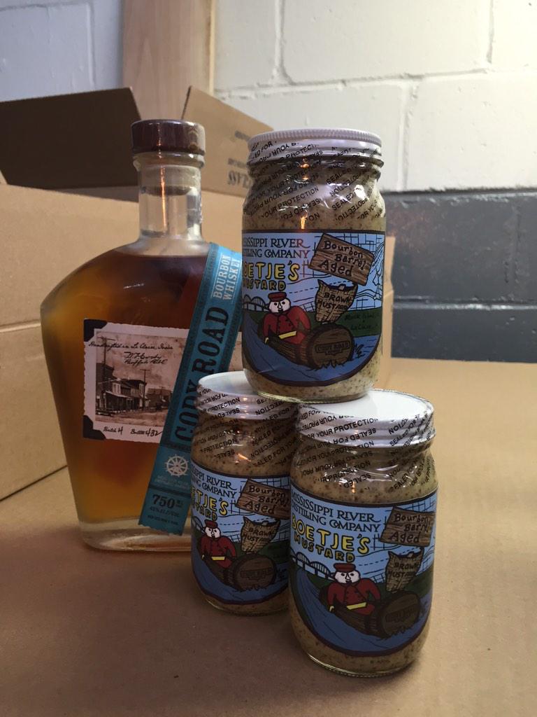 Barrel aged <a href="/BoetjesMustard/">Boetje's Mustard</a> releases tonight at 5:30 at the distillery. Limit 2 jars per person. It won't last long!