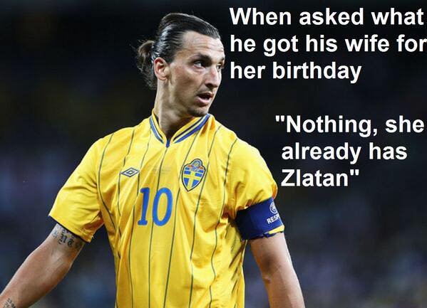 RemarksFootball's tweet photo. Gold Zlatan http://t.co/HM4S184mFM