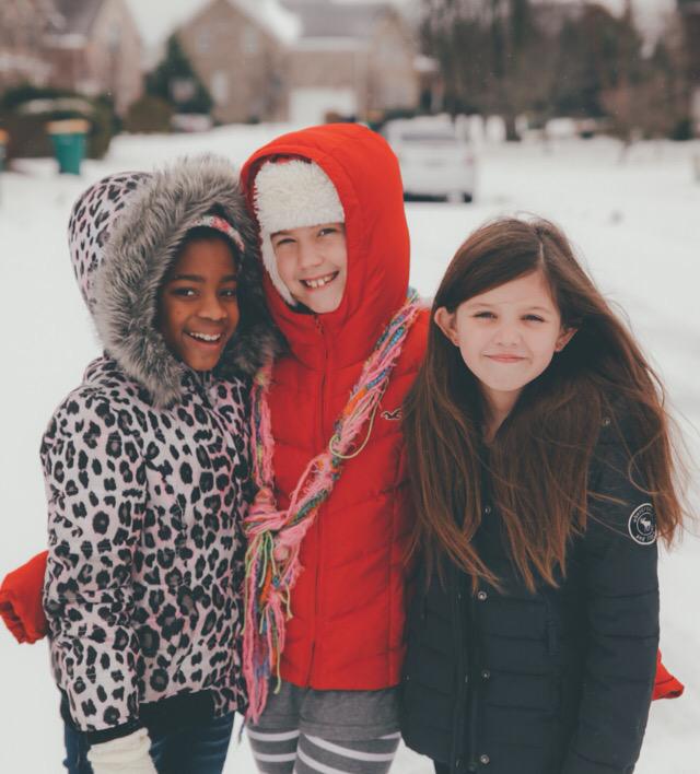 Grateful for sweet friends and snow days falling on one of the 2 days I teach! #favor