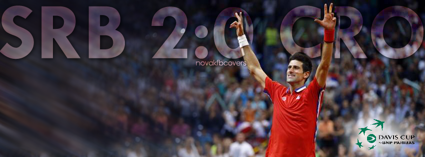novakworldwide's tweet photo. #IdemoSrbija ! @DavisCup #SRB 2:0 #CRO
@DjokerNole 3:0 #MateDelic | #ViktorTroicki 3:2 #BornaCoric http://t.co/1LssHfsDRs