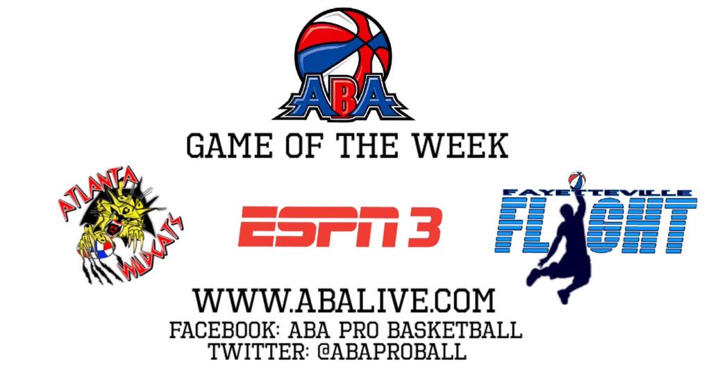 ABAProBall's tweet image. This week's ABA Game of the Week is Atlanta WildCats VS Fayetteville Flight Basketball!