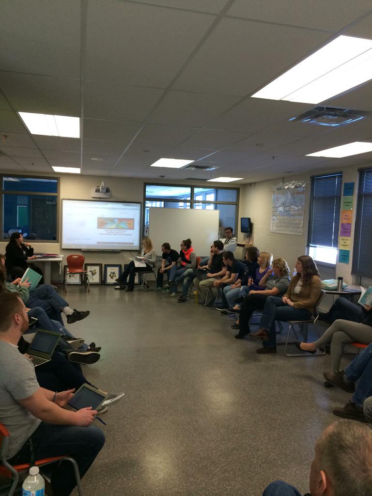 PonokaSC's tweet image. PSC staff learning about teaching resources available for FMNI education #fmnied