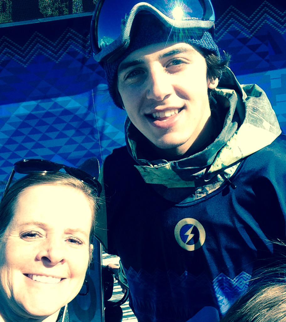 WinkelmannKylie's tweet photo. Mom met Mark McMorris... helps to have a cool brother I guess. http://t.co/8Y9AJqzQAz
