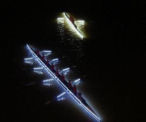 MillerRowing's tweet photo. If you plan on #rowing after sunset you can light it up w LED - have fun &amp; be safe. #Crew http://t.co/AOSEmijH92