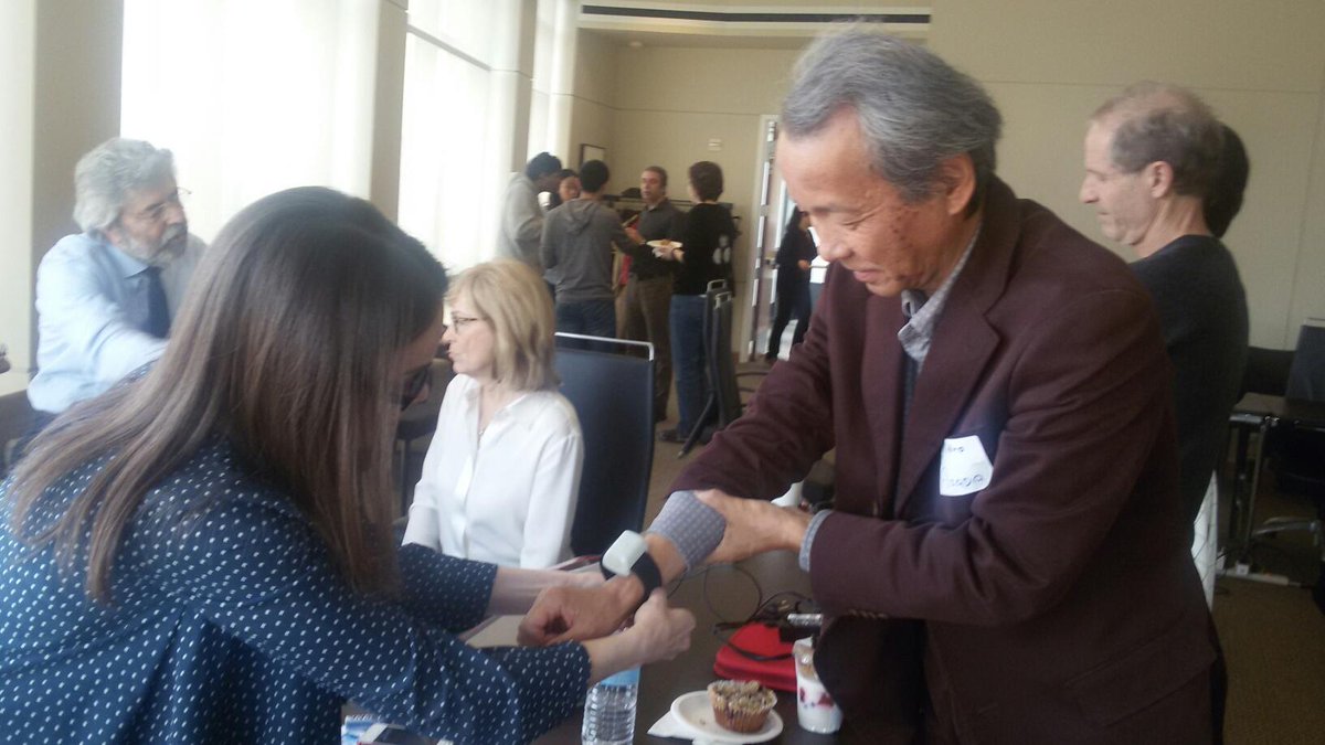 abbiproject's tweet photo. Lot of new users want to wear and try ABBI! @abbiproject 
Minoru Asada from Osaka University (Japan) http://t.co/TEc5gUiaVl