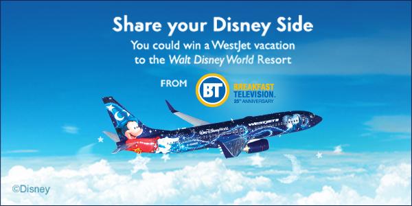 breakfasttv's tweet image. We're bringing 32 winners to @WaltDisneyWorld on the @WestJet #MagicPlane. #BTinDisney ow.ly/JPRqi.
