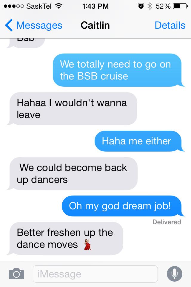 marleyring's tweet photo. @backstreetboys you guys looking for new backup dancers? @bigbootaybusser and I are the girls for you! #BSBforlife http://t.co/lIUgHxL6cs