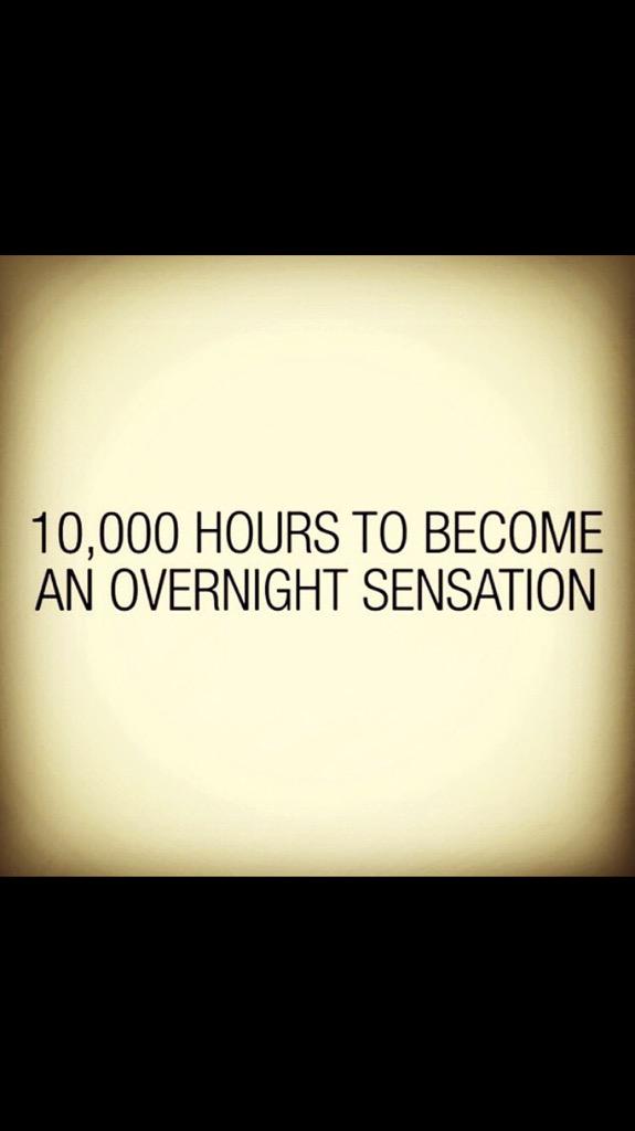 aligned4success's tweet photo. 10,000 hours of hard work to become a professional at anything! http://t.co/cugvvsrJXL
