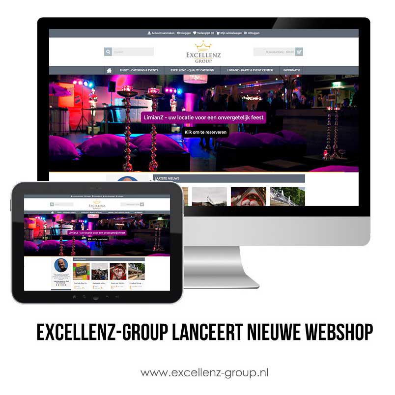 Na maandenlang hard werken kunnen we vandaag onze compleet vernieuwde webshop lanceren: excellenz-group.nl!