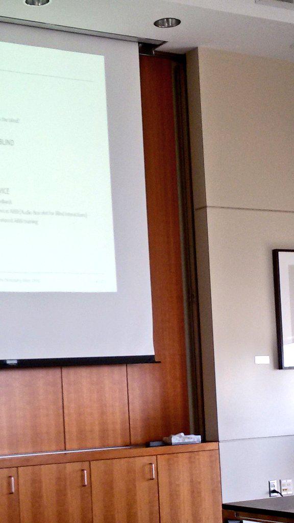 codefror's tweet photo. Giulia Cappagli introducing the @abbiproject at the Cognitive Neuroscience Robotics 2015 in Seattle http://t.co/kPNTwOS1wy