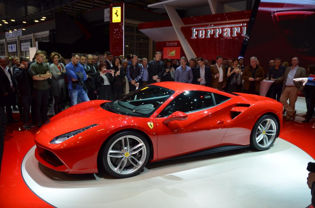 New Ferrari 488 GTB #GVAMotorshow - Great to share this unique moment with #Ferrari #FerrariGeneva2015