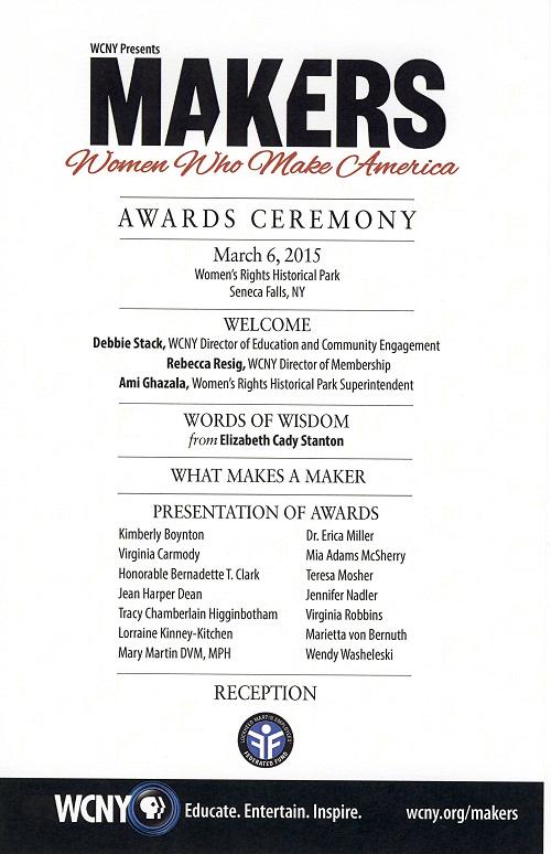 WomensRightsNPS's tweet photo. Congrats to 2015s #womenwhomakeamerica honorees! Thanks for your work! @WCNY @WomenTIES #womensucceed #WHM2015 http://t.co/P8MqYHLmws