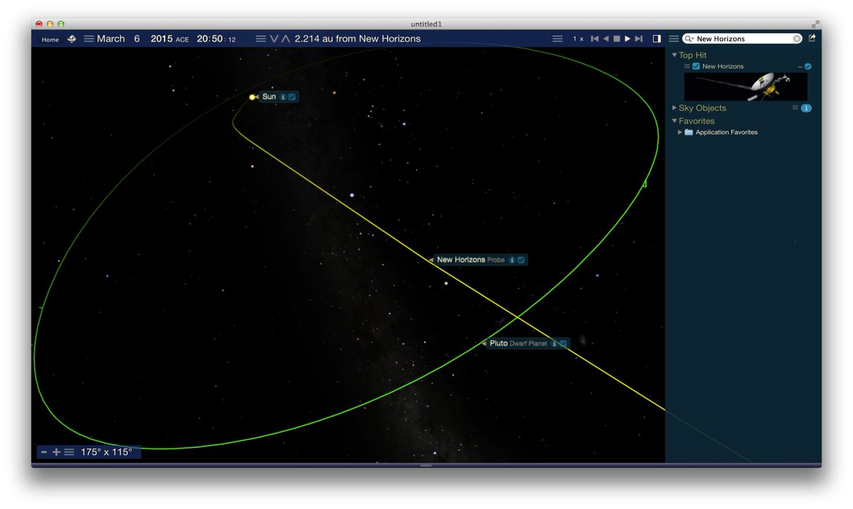starrynightedu's tweet photo. @CatherineQ @Pharaoness And you can follow along w/ #Nasa #NewHorizons epic journey to #Pluto w/ #StarryNightSoftware http://t.co/R7WuPqBjn9