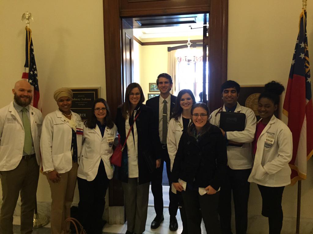stonemcguire's tweet photo. @SenatorIsakson, thank you to you &amp; your office for meeting with us to discuss residency funding! #SaveGME #AMAction http://t.co/XXHEC0YKQm