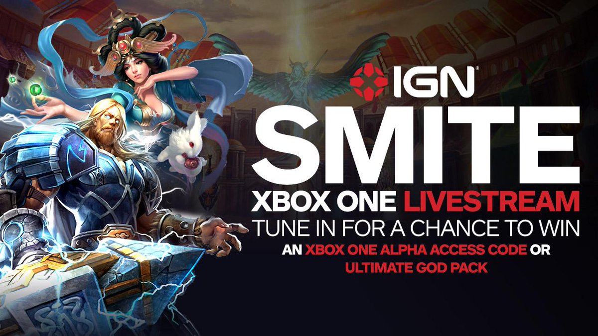 IGN_ARENA's tweet image. Our @SmiteGame live stream starts in 20 minutes! Be sure to tune in for a chance to win. go.ign.com/ignplayslive
