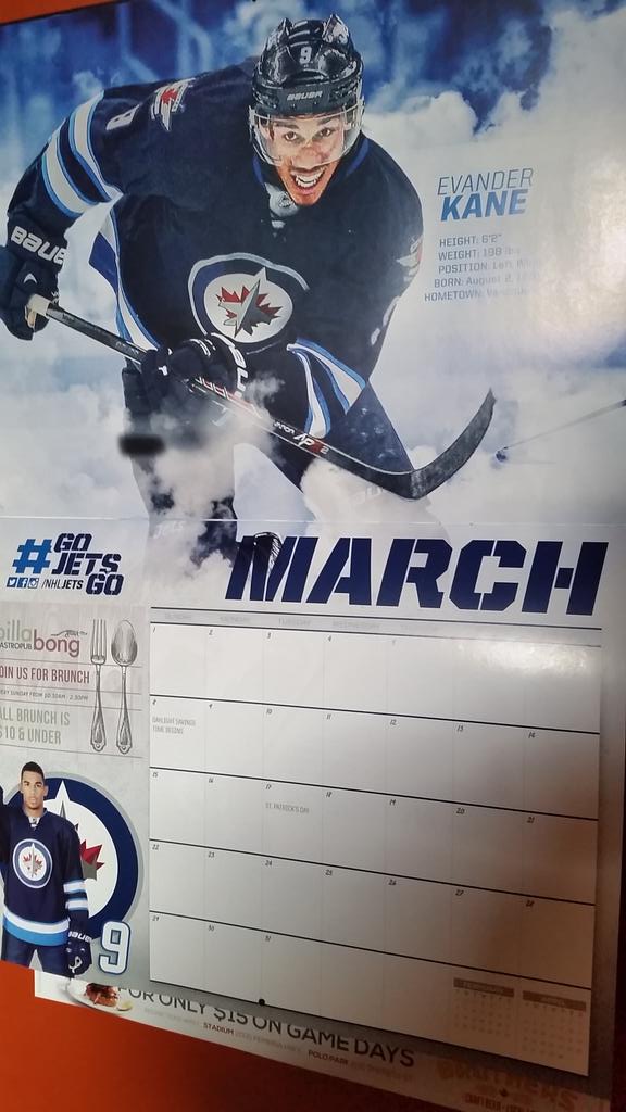 JBourgeois74's tweet image. First loss at home in over a month, a bunch of injuries... Evander Kane has cursed March! #gojetsgo #NHLJets