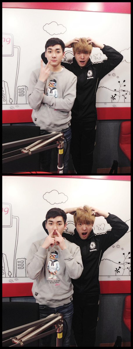 CarliCarli_'s tweet photo. [ #MusicAccess ] 07.03.15 TGIF with Aron and Crazyno 🔥 #NUEST #Aron #Crazyno http://t.co/fynNtOUb4j